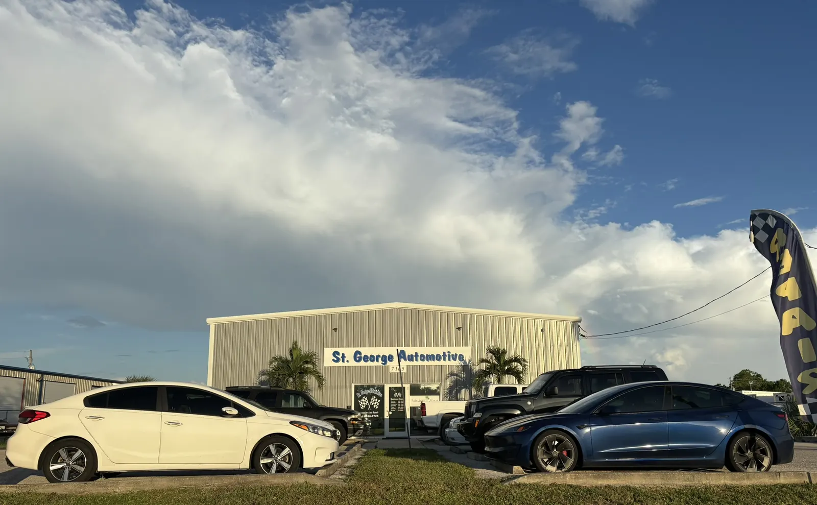 St. George Automotive building and sign on Gasparilla Rd in Port Charlotte